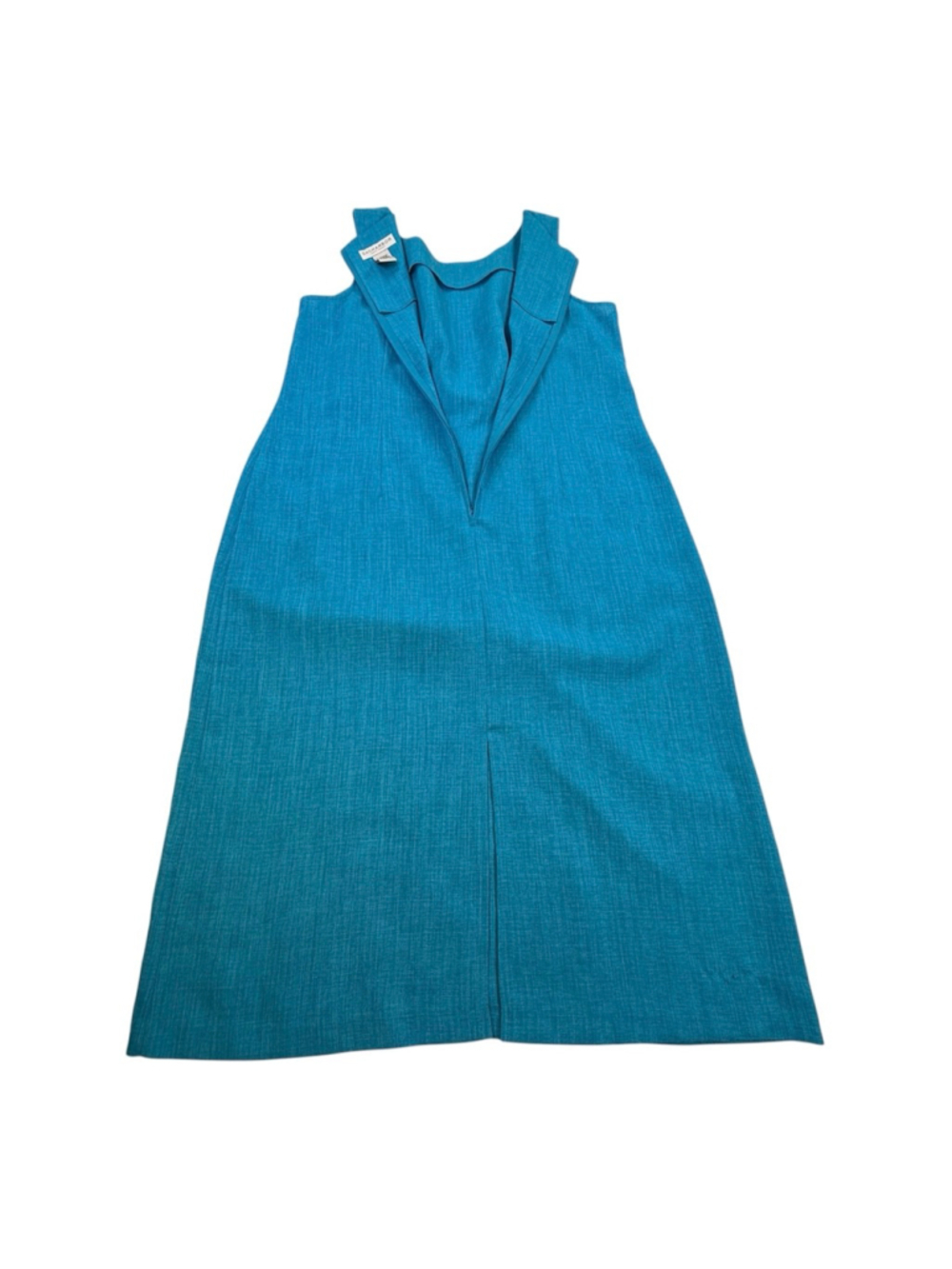 Sag Harbor Dress Woman Turquoise Two Piece Skirt Suit Set Size 14W Beaded Jacket - Picture 3 of 15